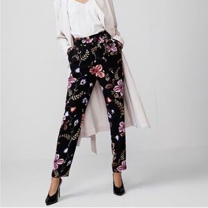 Express‎ High Rise Ankle Floral Dress Pants